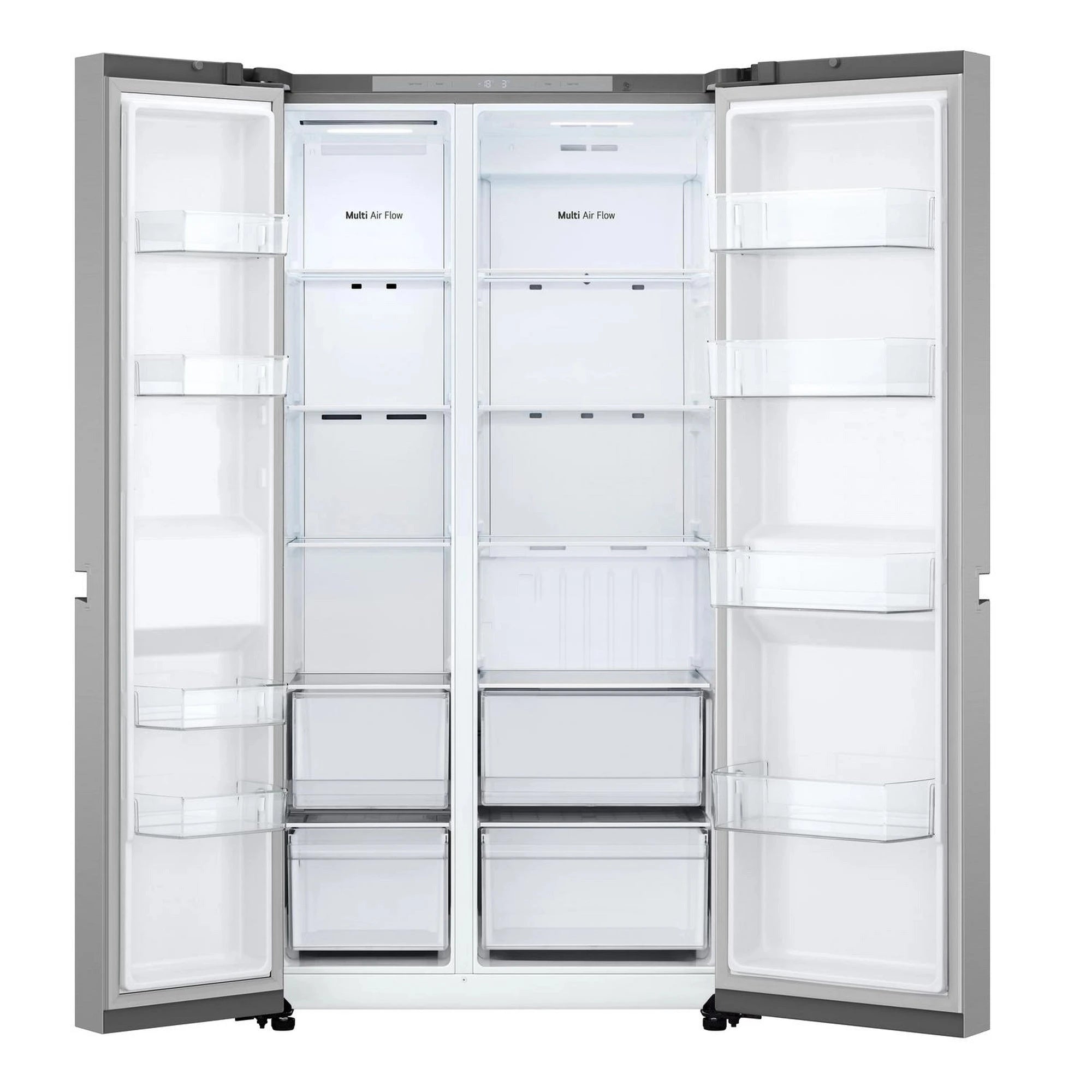 LG GSBC40PYPE 662L NatureFRESH Freestanding Frost Free American Fridge Freezer Prime Silver