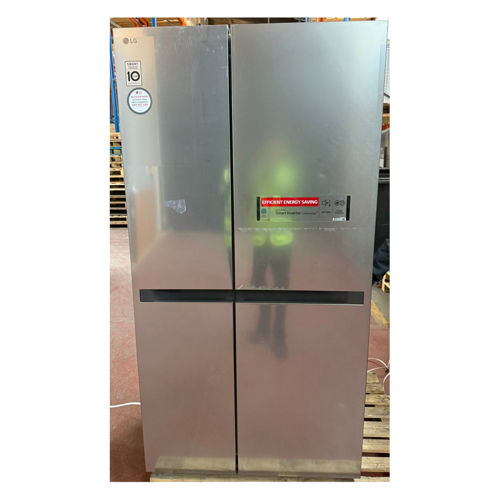 LG GSBC40PYPE 662L NatureFRESH Freestanding Frost Free American Fridge Freezer Prime Silver - Ex Display Clearance