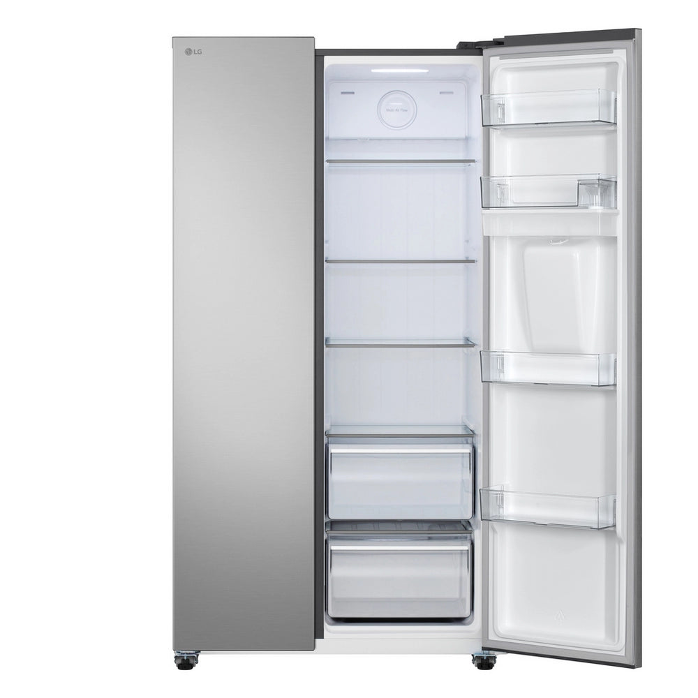 LG GSFC31PYPE Frost Free American Fridge Freezer with Non Plumbed Water Dispenser - Prime Silver