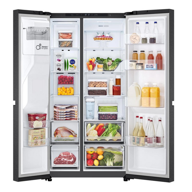 LG GSLC40EPPE 638L NatureFRESH Plumbed American Fridge Freezer Black Black