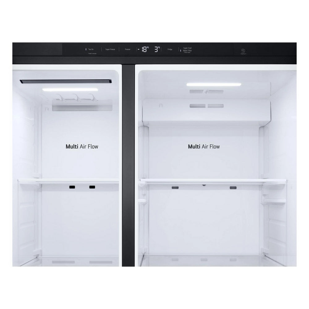 LG GSLC40EPPE 638L NatureFRESH Plumbed American Fridge Freezer Black Black