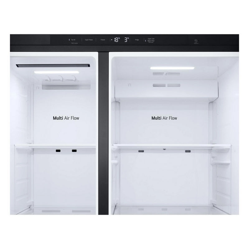 LG GSLC40EPPE 638L NatureFRESH Plumbed American Fridge Freezer Black Black