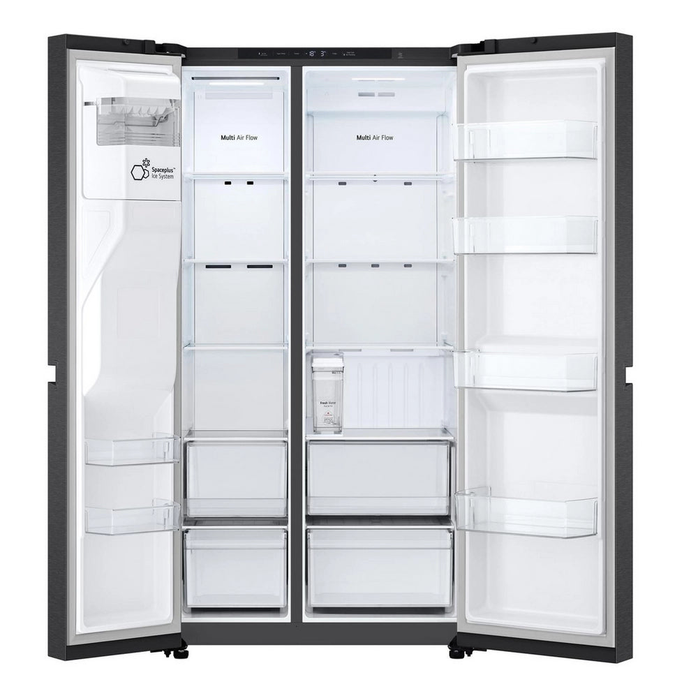 LG GSLC40EPPE 638L NatureFRESH Plumbed American Fridge Freezer Black Black