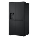 LG GSLE81EPBD Freestanding Frost Free American Fridge Freezer Matte Black - D Rated