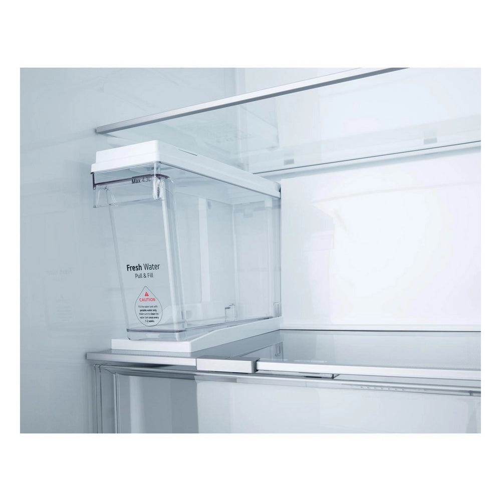 LG GSLE81EPBD Freestanding Frost Free American Fridge Freezer Matte Black - D Rated