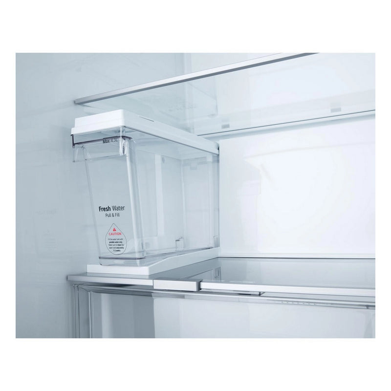 LG GSLE81EPBD Freestanding Frost Free American Fridge Freezer Matte Black - D Rated