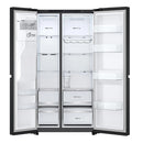 LG GSLE81EPBD Freestanding Frost Free American Fridge Freezer Matte Black - D Rated