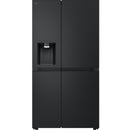 LG GSLE81EPBD Freestanding Frost Free American Fridge Freezer Matte Black - D Rated