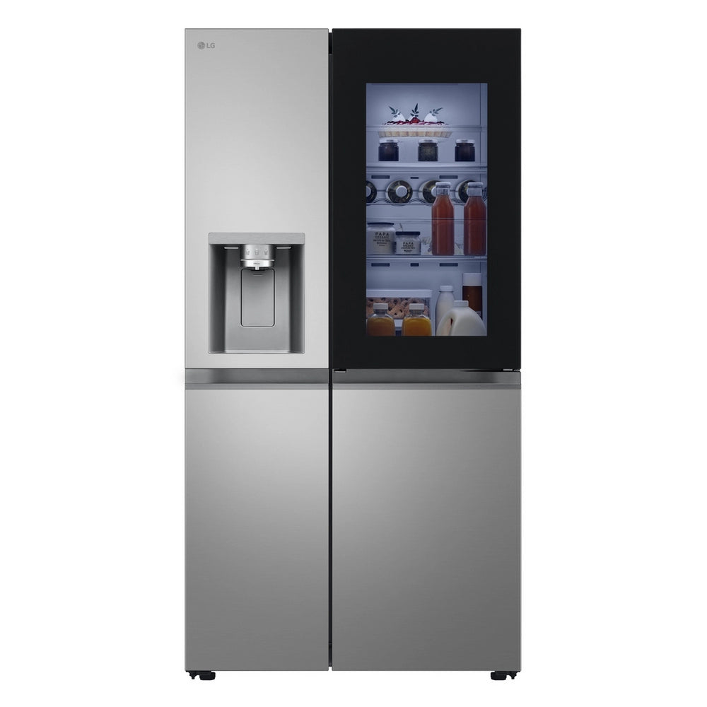 LG GSXE81PYBE 628L InstaView with Ice and Water Non-Plumbed American Fridge Freezer - Silver Silver