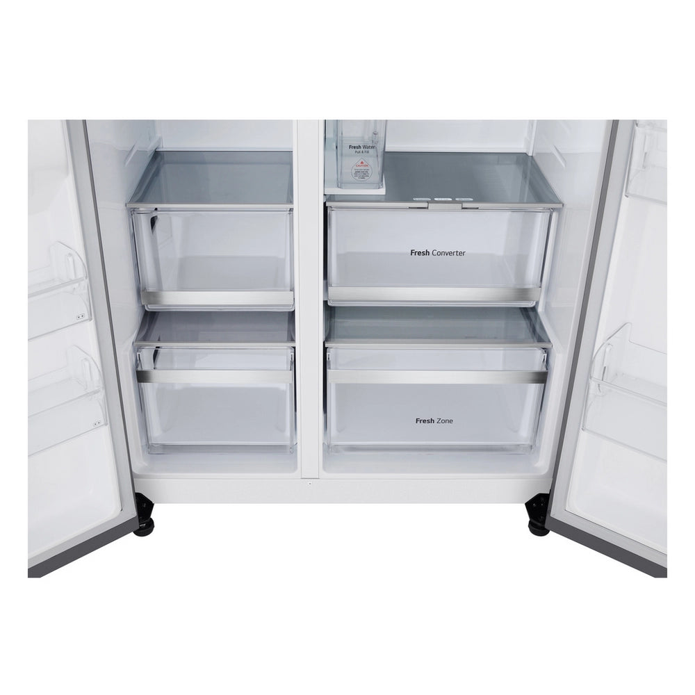 LG GSXE81PYBE 628L InstaView with Ice and Water Non-Plumbed American Fridge Freezer - Silver