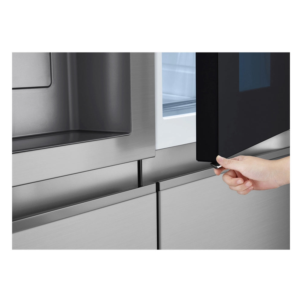 LG GSXE81PYBE 628L InstaView with Ice and Water Non-Plumbed American Fridge Freezer - Silver