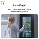LG GSXE81PYBE 628L InstaView with Ice and Water Non-Plumbed American Fridge Freezer - Silver