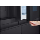 LG InstaView GSXE80EVBE WiFi Connected Plumbed American Fridge Freezer - Essence Black