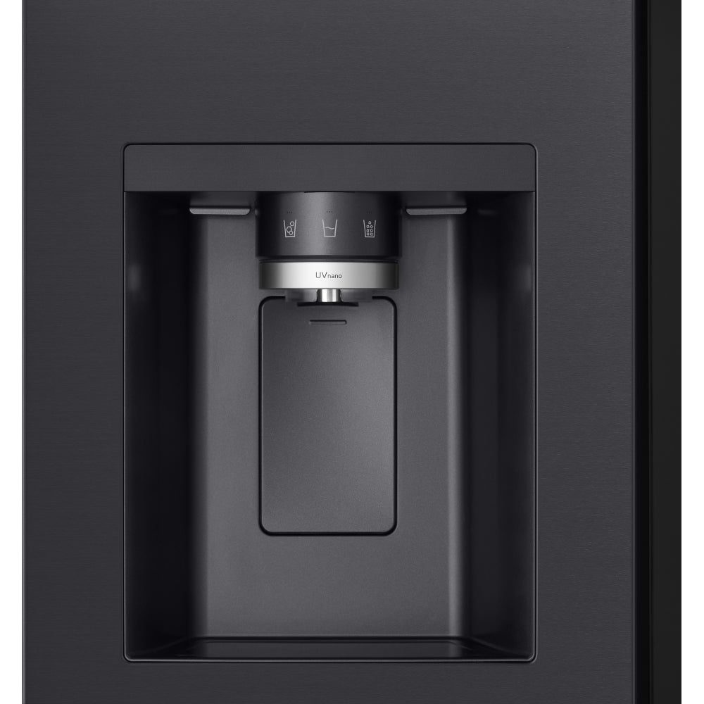 LG InstaView GSXE80EVBE WiFi Connected Plumbed American Fridge Freezer - Essence Black