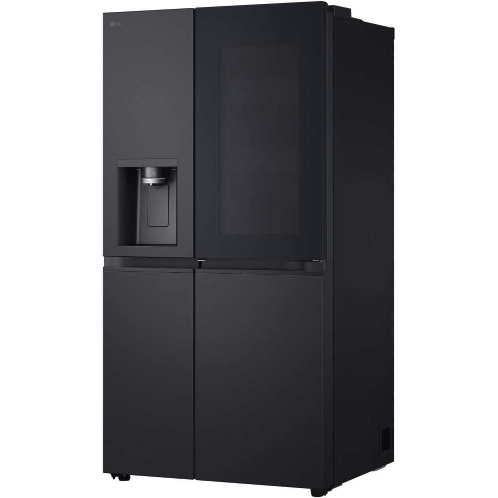 LG InstaView GSXE80EVBE WiFi Connected Plumbed American Fridge Freezer - Essence Black