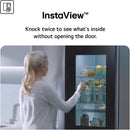 LG InstaView GSXE80EVBE WiFi Connected Plumbed American Fridge Freezer - Essence Black