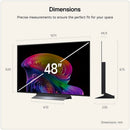 LG OLED48C66LB 48 Inch OLED evo AI C6 4K Ultra HD HDR Smart TV 2026 48 Inch