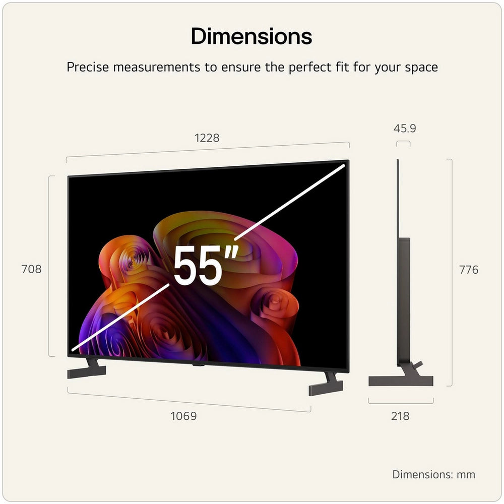 LG OLED55B6ELC 55 Inch OLED AI B6 4K Ultra HD HDR Smart TV 2026 55 Inch