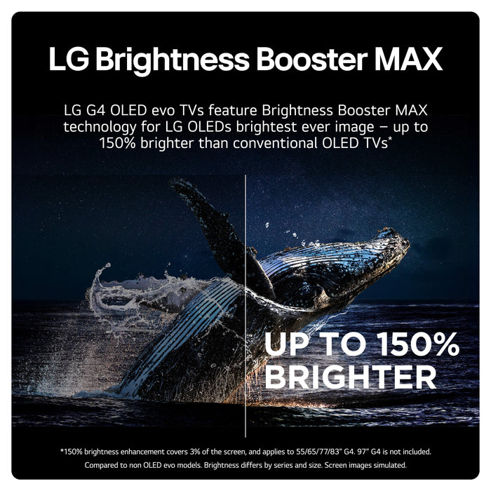 LG OLED55G46LS 55 Inch G4 4K Ultra HD HDR OLED EVO Smart TV 2024 55 Inch