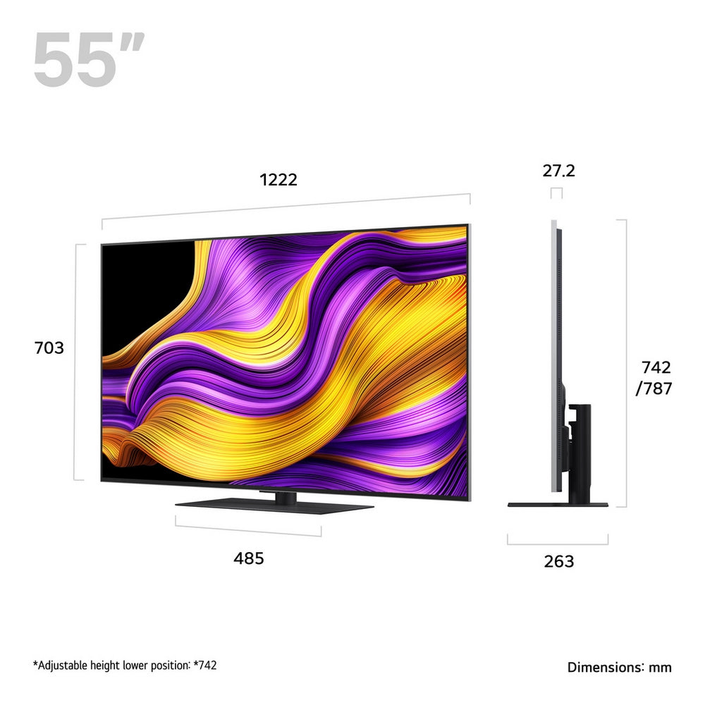LG OLED55G56LS 55 Inch OLED evo AI G5 4K UHD HDR Smart TV with LG US70TY 3.1.1ch Soundbar Bundle