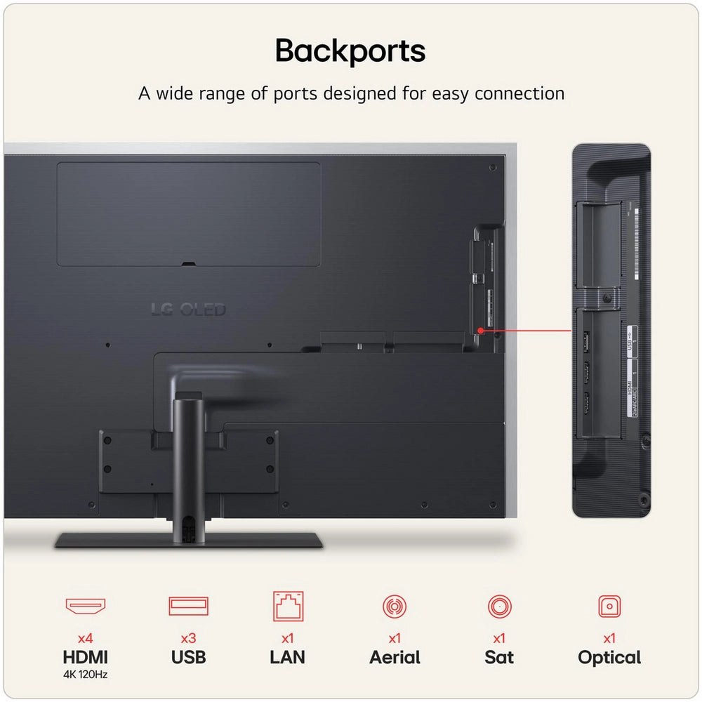LG OLED55G66LS 55 Inch OLED Evo AI G6 4K Ultra HD HDR Smart TV (Stand Version) 2026 55 Inch