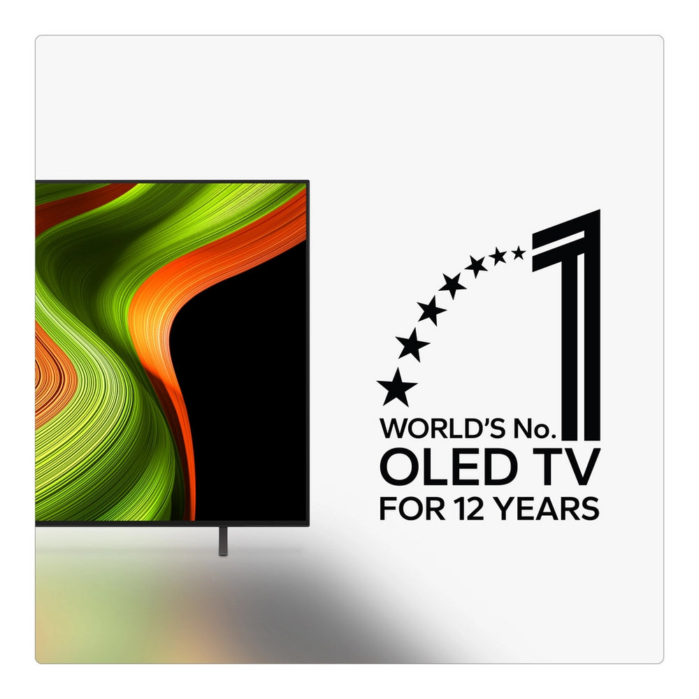 LG OLED65B56LA 65 Inch OLED AI B5 4K UHD HDR Smart TV with 24 Inch LED HD Ready TV Monitor Bundle