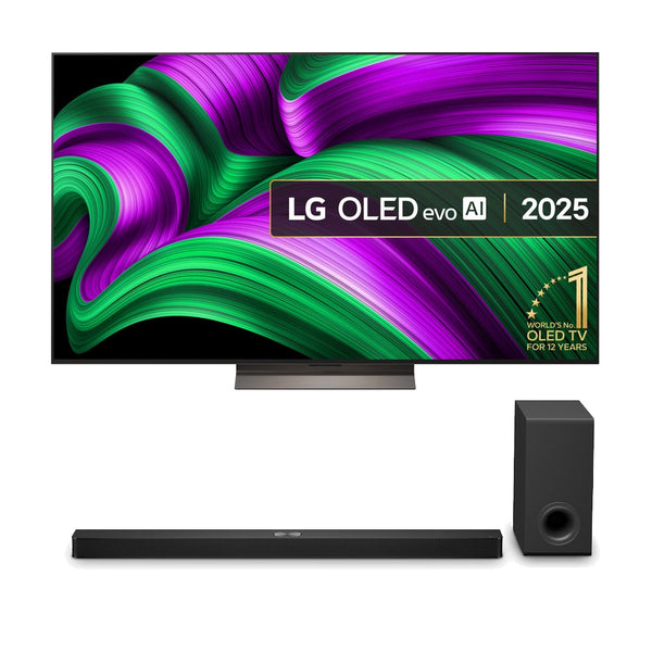 LG OLED65C56LB 65 Inch C5 OLED EVO 4K UHD HDR Smart TV with LG US90TY 5.1.3ch Soundbar Bundle