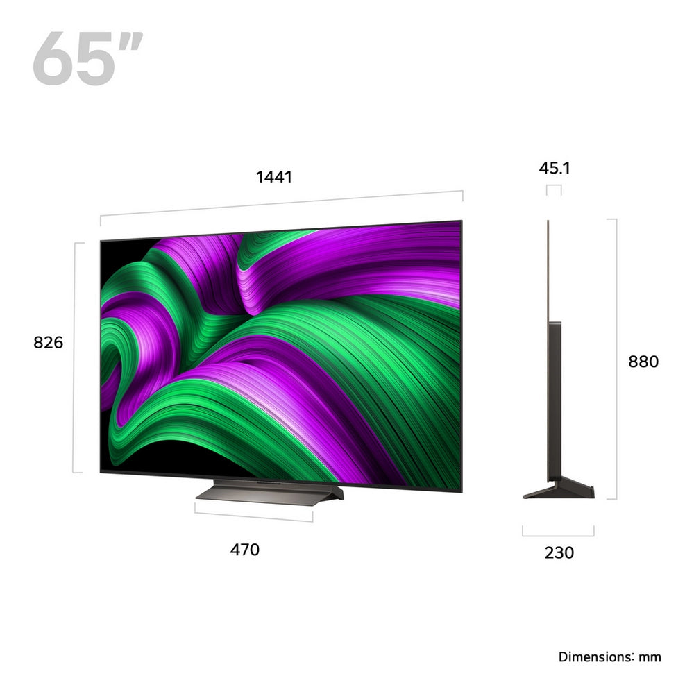 LG OLED65C56LB 65 Inch OLED evo AI C5 4K UHD HDR Smart TV with 24 Inch LED HD Ready TV Monitor Bundle