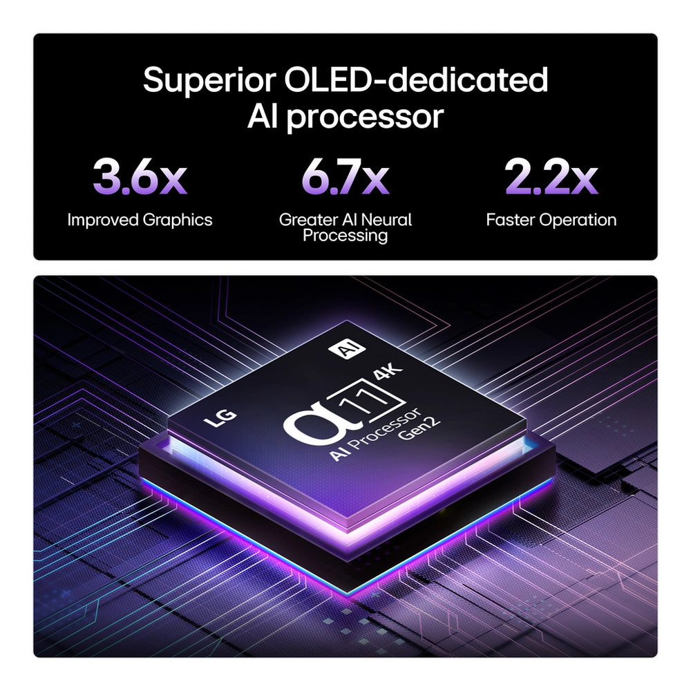LG OLED65G56LS 65 Inch OLED Evo AI G5 4K UHD HDR Smart TV with 24 Inch LED HD Ready TV Monitor Bundle