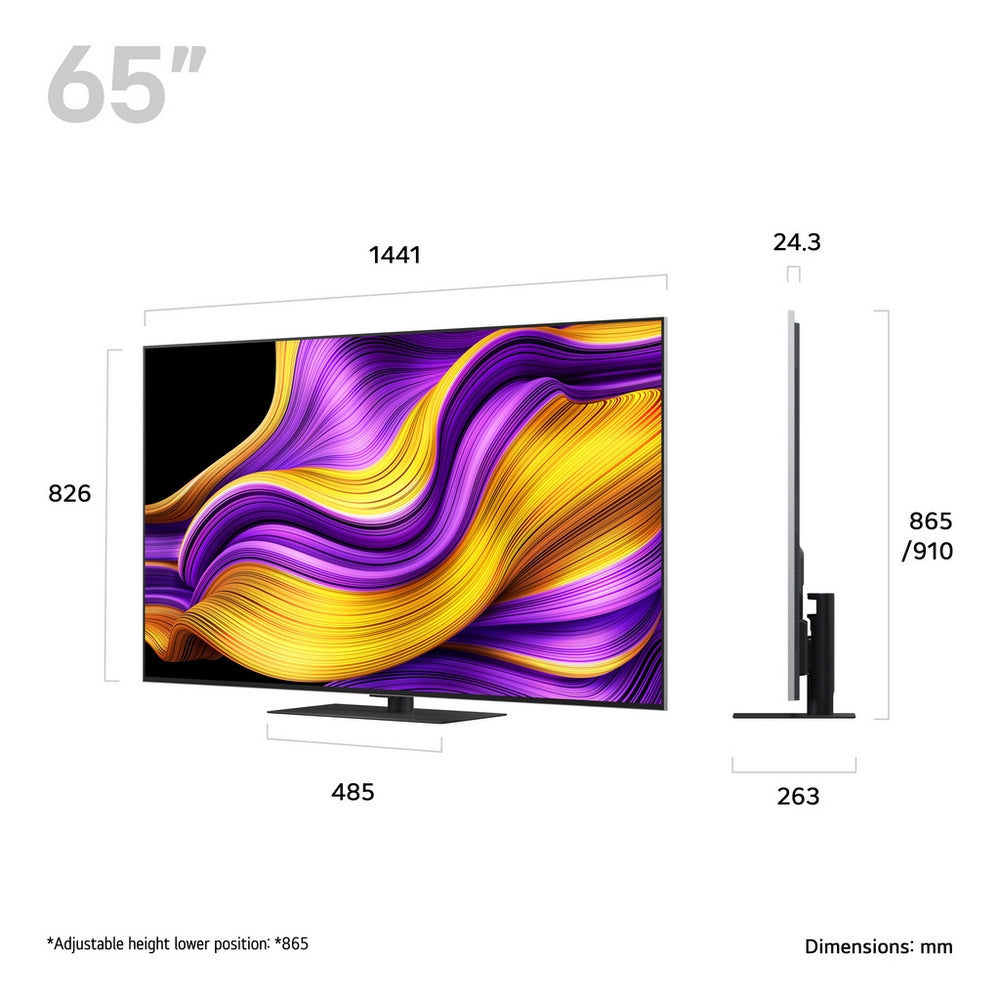LG OLED65G56LS 65 Inch OLED Evo AI G5 4K UHD HDR Smart TV with 24 Inch LED HD Ready TV Monitor Bundle