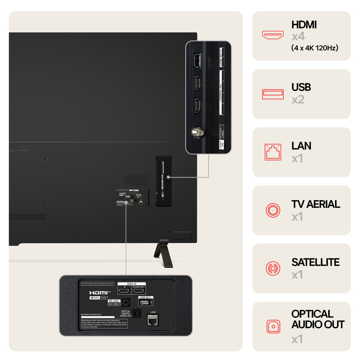 LG OLED77B46LA 77 Inch B4 4K Ultra HD HDR OLED Smart TV 2024