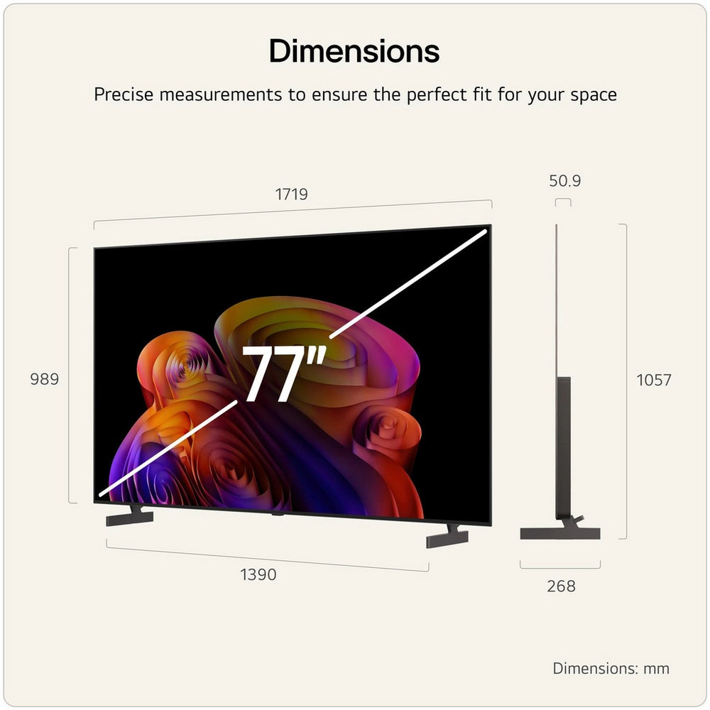 LG OLED77B6ELC 77 Inch OLED AI B6 4K Ultra HD HDR Smart TV 2026 77 Inch