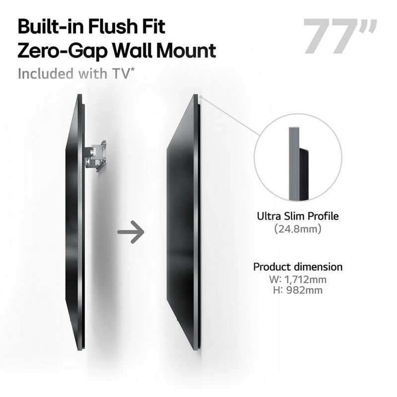 LG OLED77G54LW 77 Inch OLED evo AI G5 OLEDG54LW 4K Ultra HD HDR Smart TV 2025 - Wall mount version 77 Inch