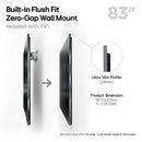 LG OLED83G54LW 83 Inch OLED evo AI G5 4K UHD HDR Smart TV with 24 Inch LED HD Ready TV Monitor Bundle