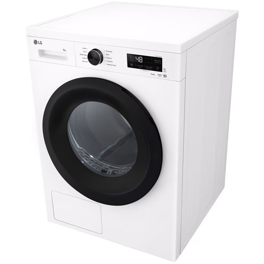 LG RHX1009NWK Sensor Dry 9kg WiFi Enabled Freestanding Heat Pump Tumble Dryer White White