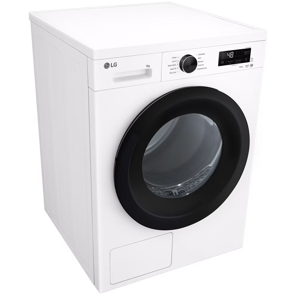LG RHX1009NWK Sensor Dry 9kg WiFi Enabled Freestanding Heat Pump Tumble Dryer White White