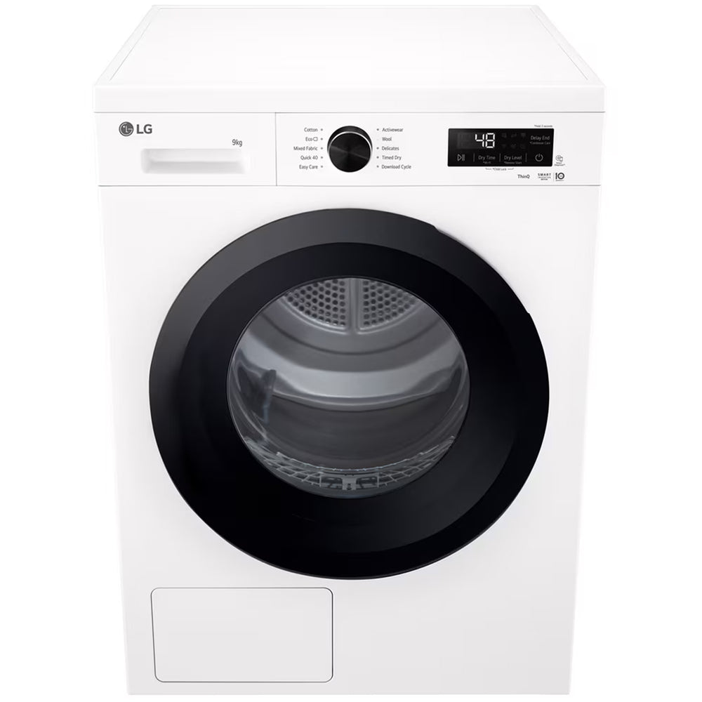 LG RHX1009NWK Sensor Dry 9kg WiFi Enabled Freestanding Heat Pump Tumble Dryer White White