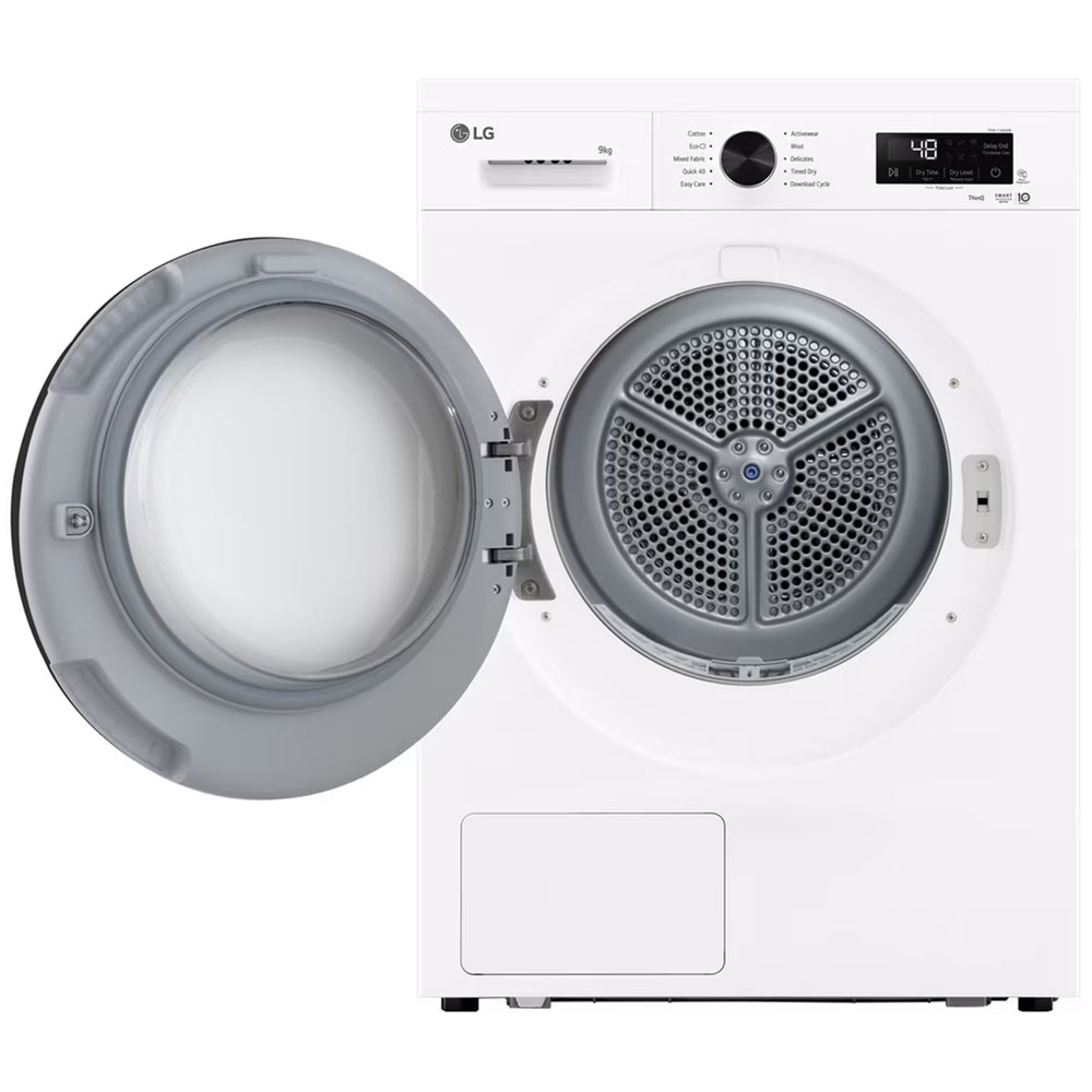 LG RHX1009NWK Sensor Dry 9kg WiFi Enabled Freestanding Heat Pump Tumble Dryer White White