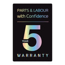LG Series 2 Direct Drive W4X1095NNK 9kg/5kg 1400 Spin Washer Dryer Onyx Black - A/E Rated Black