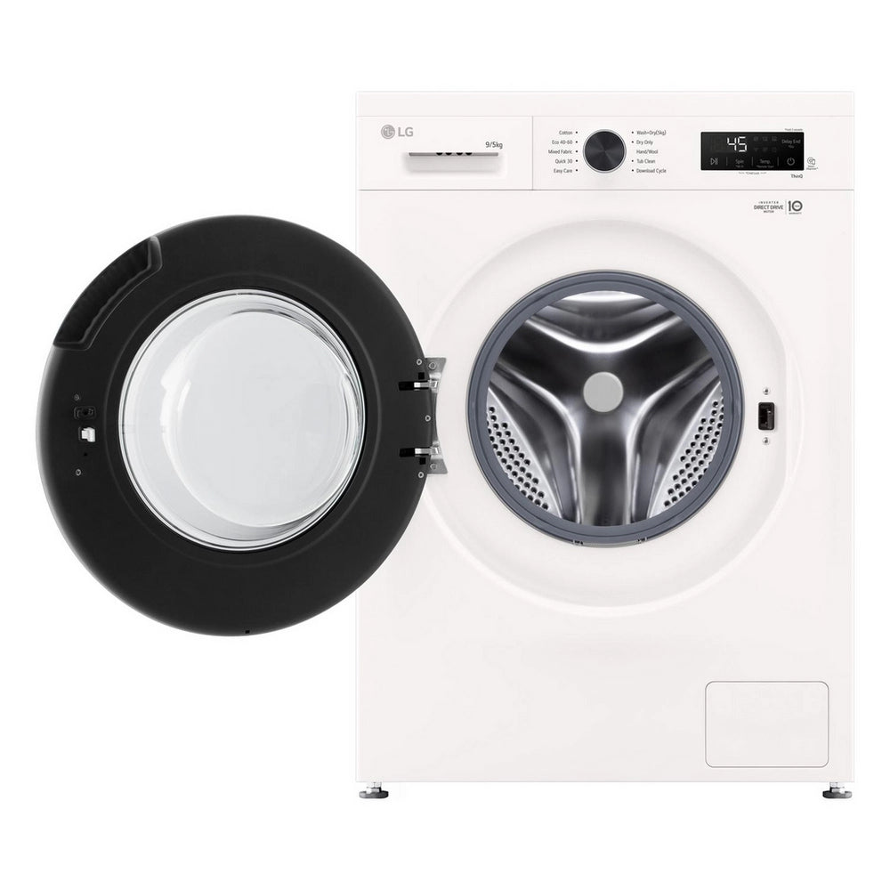 LG Series 2 Direct Drive W4X1095NWK 9kg/5kg 1400 Spin Washer Dryer White - A/E Rated White