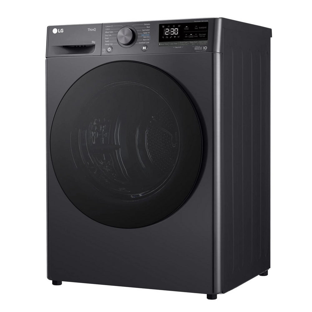 LG Series 4 ThinQ FDV709GN 9kg Dual Inverter Heat Pump Tumble Dryer Grey - A++ Rated Grey