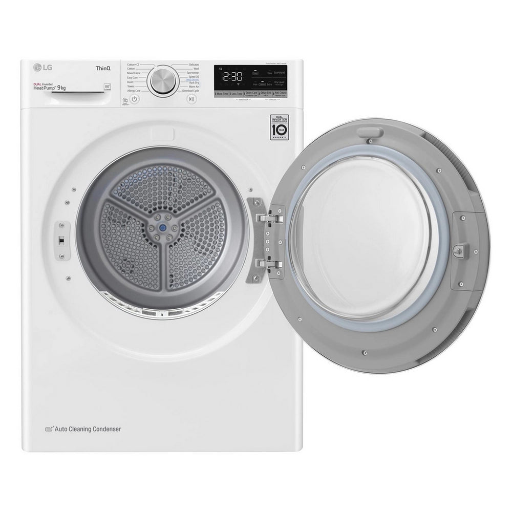 LG Series 4 ThinQ FDV709W 9kg Dual Inverter Heat Pump Tumble Dryer White - A++ Rated White