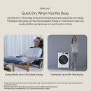 LG Series 4 ThinQ FDV709W 9kg Dual Inverter Heat Pump Tumble Dryer White - A++ Rated White
