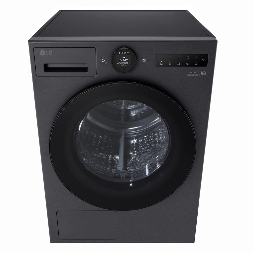 LG Series 7 AI Dry RHX7010TBB 10 kg Heat Pump Tumble Dryer Matte Black - A+++ Rated