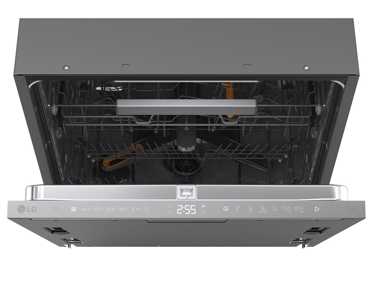 LG Series 8 TrueSteam QuadWash Pro DBGT836R 15 PS WiFi Connected Integrated Full Size Dishwasher