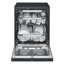 LG TrueSteam DF587HMS QuadWash WiFi Connected Full Size Dishwasher 14 Place Settings Matte Black