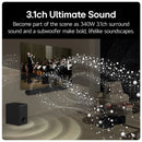 LG US60T 3.1 Channel Bluetooth Soundbar with Wireless Subwoofer Black 2024