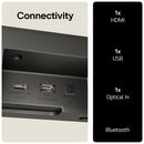 LG US60T 3.1 Channel Bluetooth Soundbar with Wireless Subwoofer Black 2024