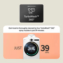 LG VX70 Series AI Direct Drive F4X7013TBB WiFi-enabled 13 kg 1400 Spin Washing Machine Matte Black - A Rated