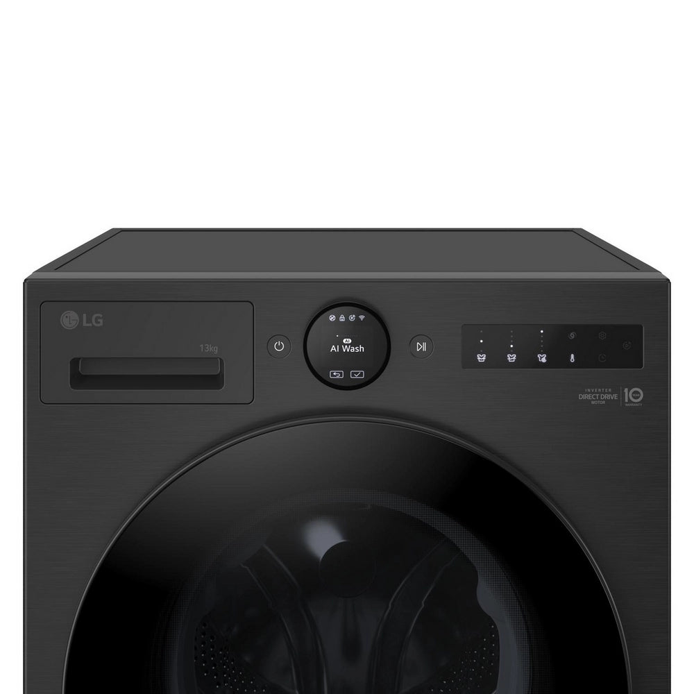 LG VX70 Series AI Direct Drive F4X7013TBB WiFi-enabled 13 kg 1400 Spin Washing Machine Matte Black - A Rated